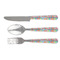 Retro Scales & Stripes Cutlery Set - FRONT
