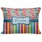 Retro Scales & Stripes Decorative Baby Pillowcase - 16"x12" (Personalized)