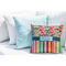 Retro Scales & Stripes Decorative Pillow Case - LIFESTYLE 2