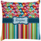 Retro Scales & Stripes Decorative Pillow Case (Personalized)