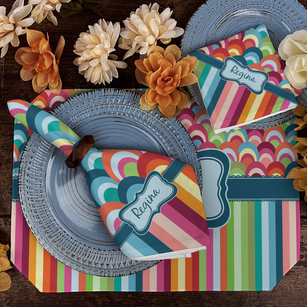 Retro Scales & Stripes Dining Set