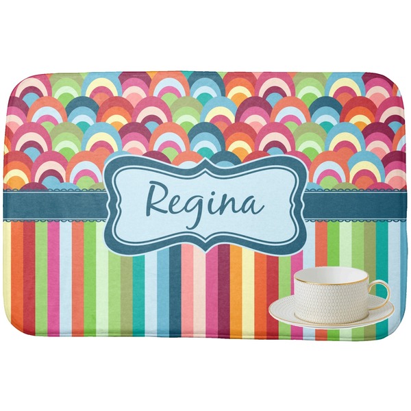 Retro Scales & Stripes Dish Drying Mat