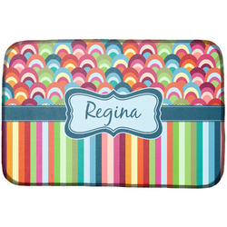 Retro Scales & Stripes Dish Drying Mat (Personalized)