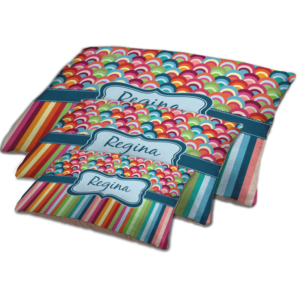 Retro Scales & Stripes Dog Beds - MAIN (sm, med, lrg)