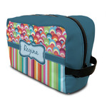 Retro Scales & Stripes Toiletry Bag / Dopp Kit (Personalized)