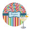 Retro Scales & Stripes Drink Topper - Large - Single with Drink