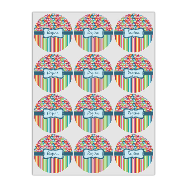 Retro Scales & Stripes Drink Topper - Small - Set of 12