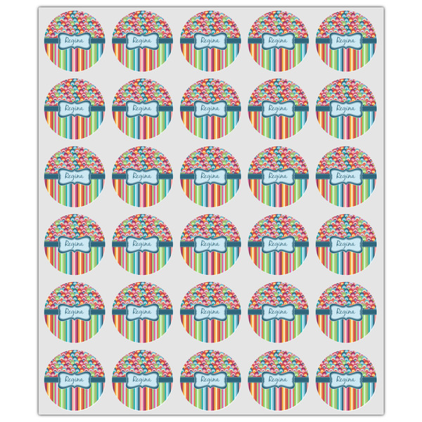 Retro Scales & Stripes Drink Topper - XSmall - Set of 30