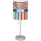 Retro Scales & Stripes Lamp with Drum Shade (Personalized)