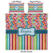 Retro Scales & Stripes Duvet Cover Set - King - Approval