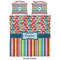 Retro Scales & Stripes Duvet Cover Set - Queen - Approval