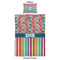 Retro Scales & Stripes Duvet Cover Set - Twin XL - Approval