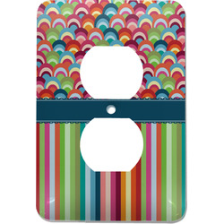 Retro Scales & Stripes Electric Outlet Plate