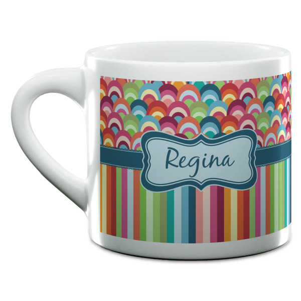 Retro Scales & Stripes Espresso Cup - 6oz (Double Shot) (MAIN)