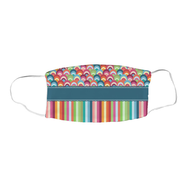 Retro Scales & Stripes Fabric Face Mask