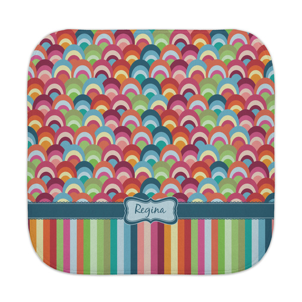 Custom Retro Scales & Stripes Face Towel (Personalized)