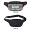 Retro Scales & Stripes Fanny Packs - APPROVAL