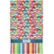 Retro Scales & Stripes Finger Tip Towel - Full View