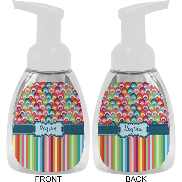 Retro Scales & Stripes Foam Soap Bottle Approval - White