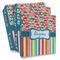 Retro Scales & Stripes Full Wrap Binders - PARENT/MAIN