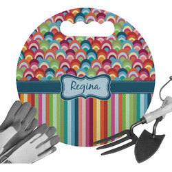 Retro Scales & Stripes Gardening Knee Cushion (Personalized)