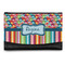 Retro Scales & Stripes Genuine Leather Womens Wallet - Front/Main