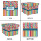 Retro Scales & Stripes Gift Boxes with Lid - Canvas Wrapped - Medium - Approval