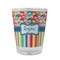 Retro Scales & Stripes Glass Shot Glass - 1.5 oz - Set of 4 (Personalized)