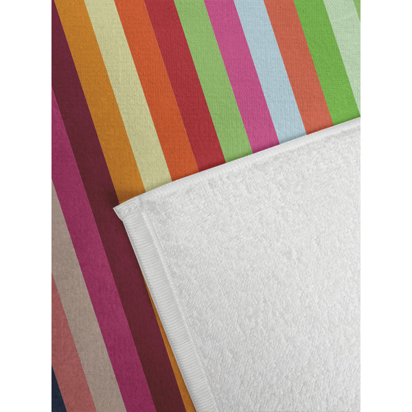 Retro Scales & Stripes Golf Towel - Detail