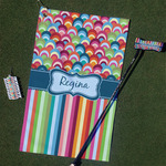 Retro Scales & Stripes Golf Towel Gift Set (Personalized)
