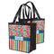 Retro Scales & Stripes Grocery Bag - MAIN
