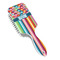 Retro Scales & Stripes Hair Brush - Angle View