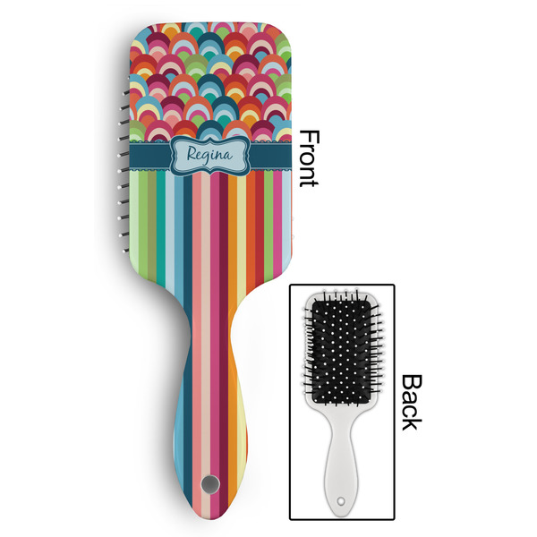 Retro Scales & Stripes Hair Brush - Approval