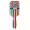 Retro Scales & Stripes Hair Brush - Front View