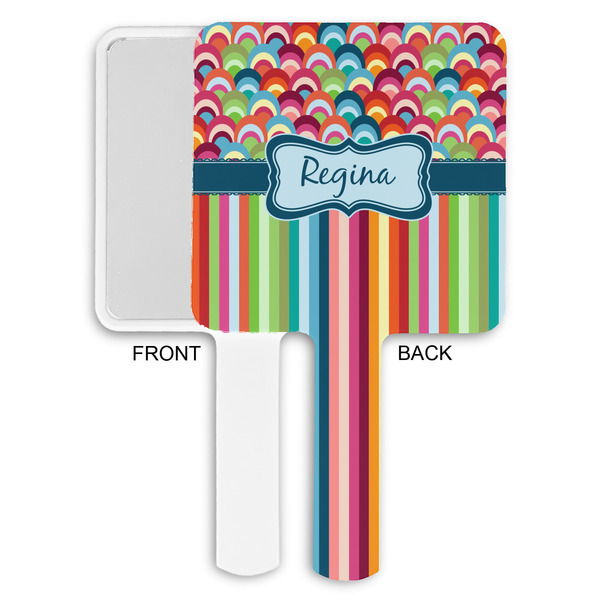 Retro Scales & Stripes Hand Mirrors - Approval