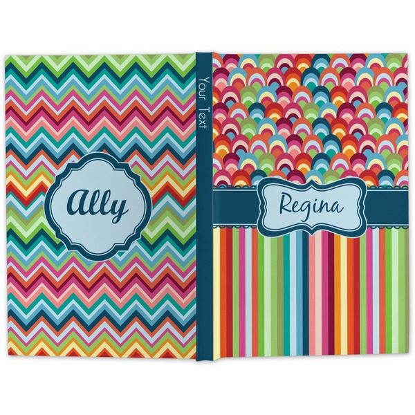 Retro Scales & Stripes Hard Cover Journal - Apvl