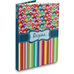 Retro Scales & Stripes Hardbound Journal (Personalized)