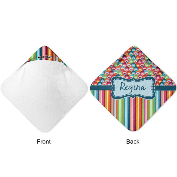 Retro Scales & Stripes Hooded Baby Towel- Approval