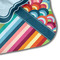 Retro Scales & Stripes Hooded Baby Towel- Detail Corner