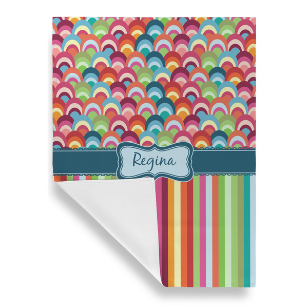 Retro Scales & Stripes House Flags - Single Sided - FRONT FOLDED