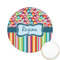 Retro Scales & Stripes Printed Cookie Topper - 2.15" (Personalized)