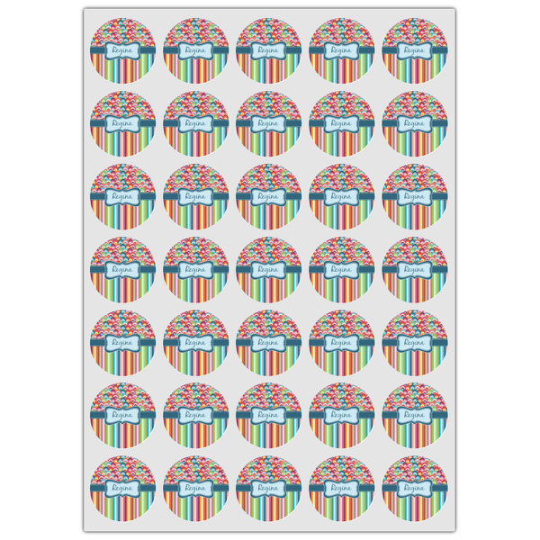 Retro Scales & Stripes Icing Circle - XSmall - Set of 35