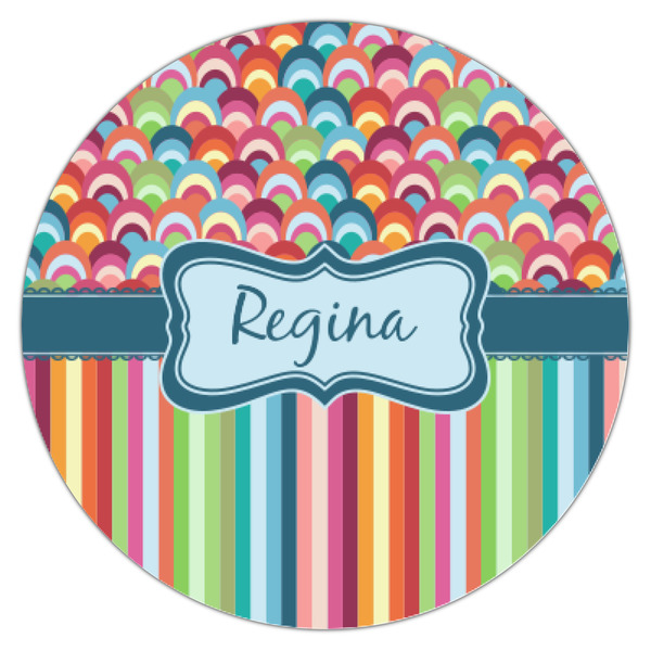 Retro Scales & Stripes Icing Circle - XSmall - Single