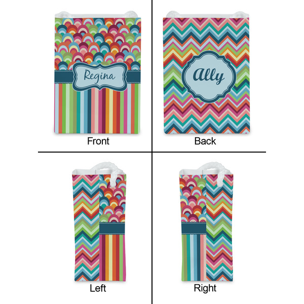 Retro Scales & Stripes Jewelry Gift Bag - Matte - Approval