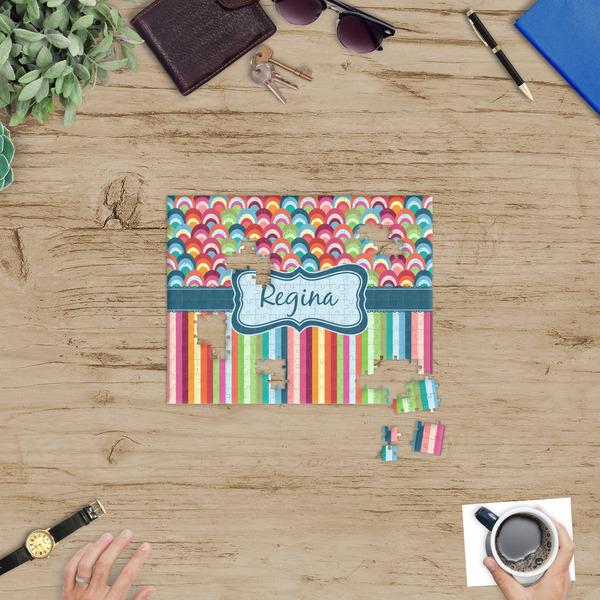 Retro Scales & Stripes Jigsaw Puzzle 252 Piece - In Context