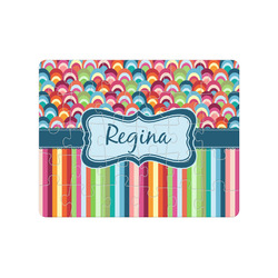 Retro Scales & Stripes Jigsaw Puzzles (Personalized)