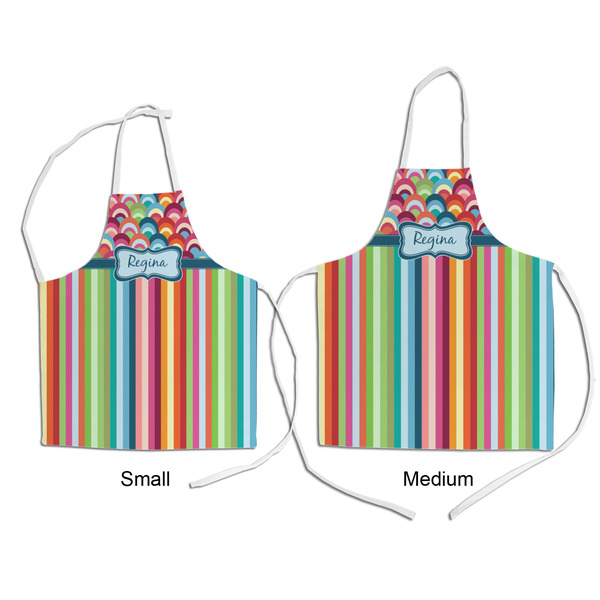 Retro Scales & Stripes Kid's Aprons - Comparison