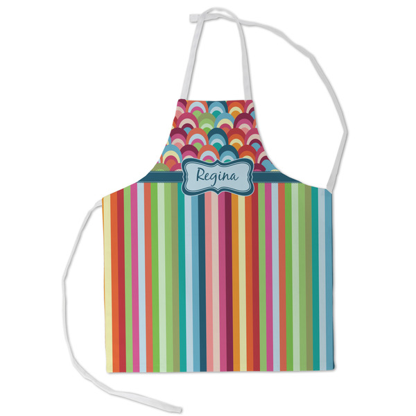 Custom Retro Scales & Stripes Kid's Apron - Small (Personalized)