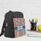 Retro Scales & Stripes Kid's Backpack - Lifestyle