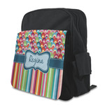 Retro Scales & Stripes Preschool Backpack (Personalized)